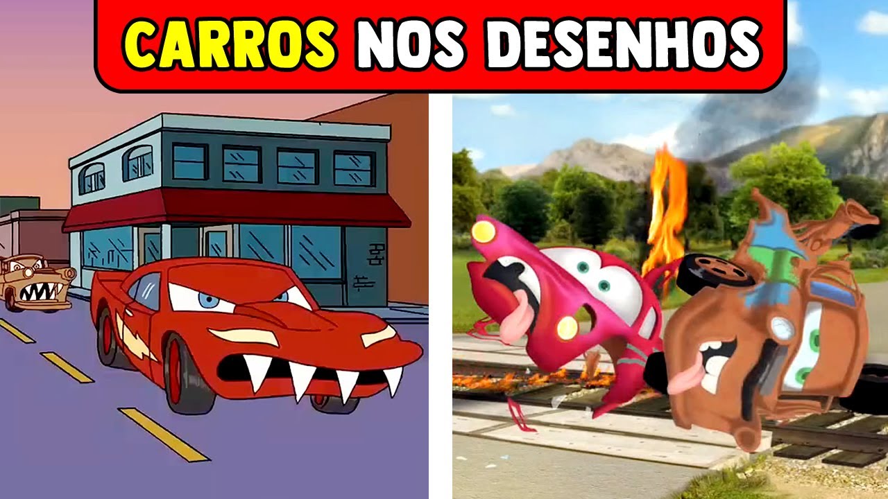 25 APARIÇÕES DE CARROS EM OUTROS DESENHOS