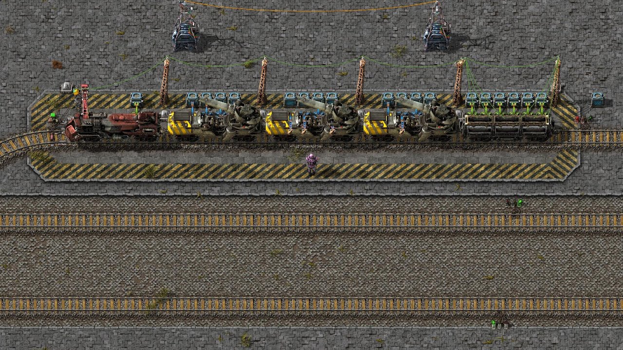 Factorio Artillery Train Outpost