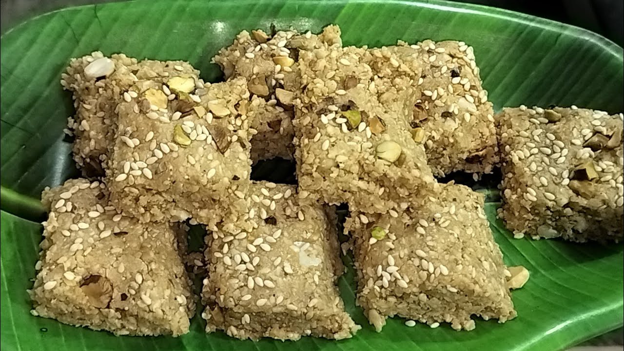 Til Gur Barfi Recipe । तिल गुड़ बर्फी ।  Til ki burfi with jaggery