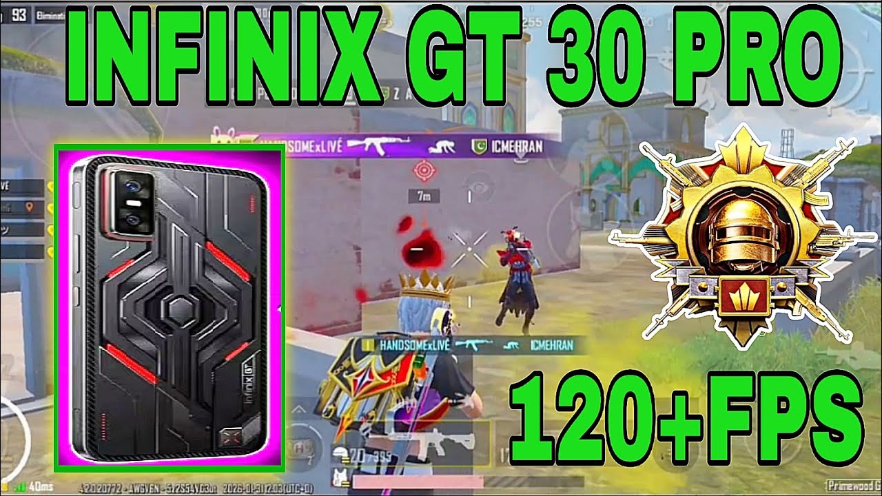INFINIX GT 30 PRO 5G 120 FPS PUBG TEST | PUBG 4.2 UPDATE | 🥵🔥