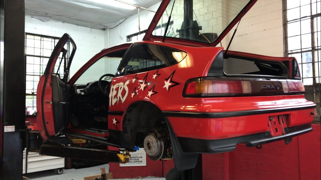 AWD K24 CRX GETS UPGRADED SUSPENSION & TEST LAUNCHES