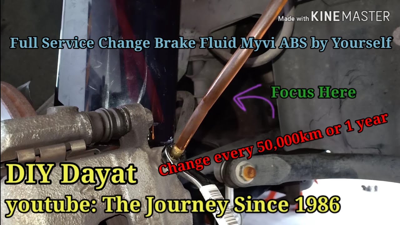Full Video Cara tukar Brake Fluid seorang diri myvi ABS/ Full video change brake fluid yourself