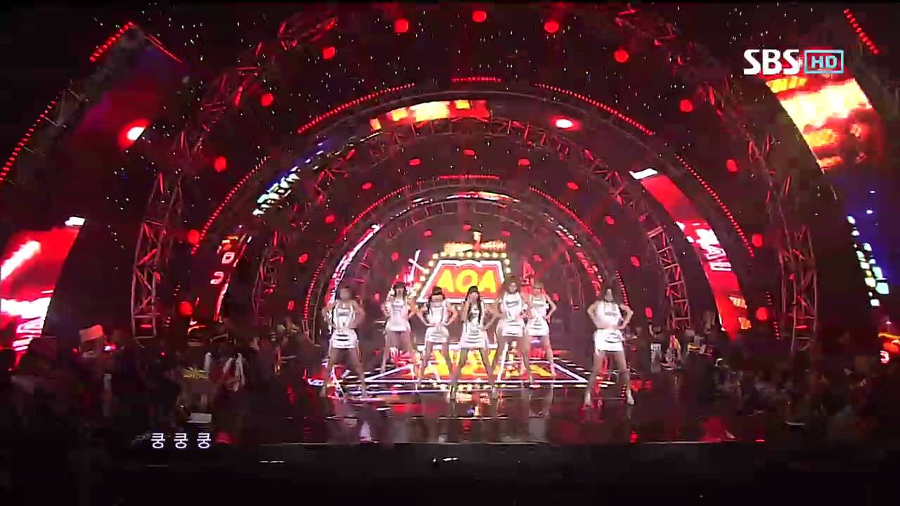 AOA [ELVIS] @SBS Inkigayo Популярная песня 20120909