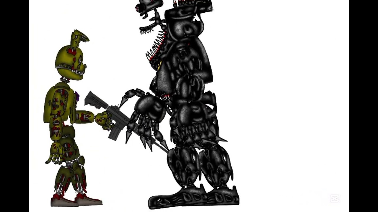 [Dc2/Fnaf] Springtrap(gun) vs Nightmare 
