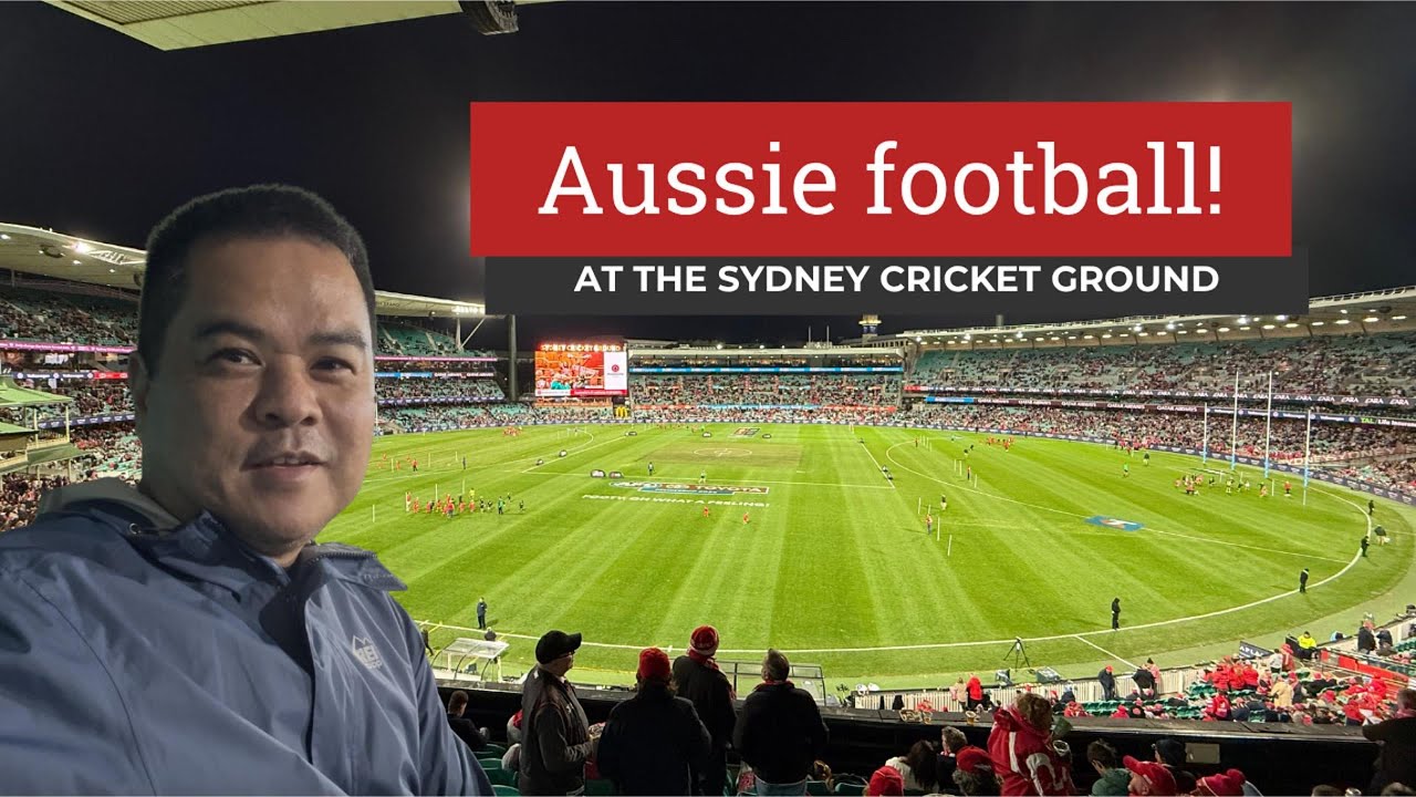 My first AUSTRALIAN FOOTBALL match at the Sydney Cricket Ground