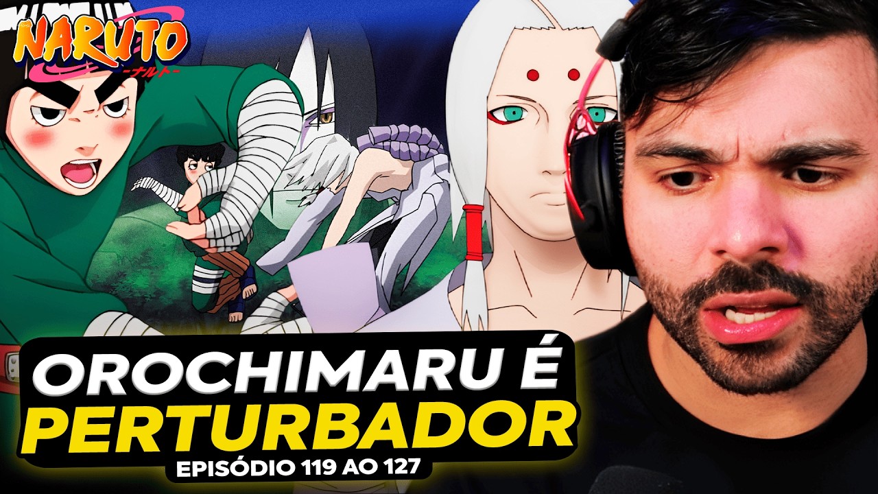 🍃 NARUTO - EPISÓDIOS 119 AO 127! KIMIMARO x ROCK LEE E GAARA! MINERVA COMENTA