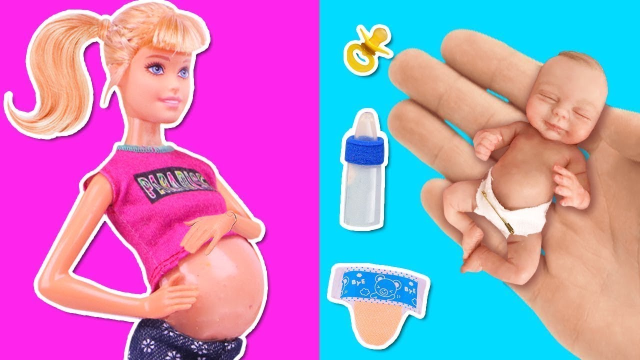 DIY 👶🏻 MINI ACCESSORIES for MOMMY BARBIE and her BABY! ❤️Crafts & Decor
