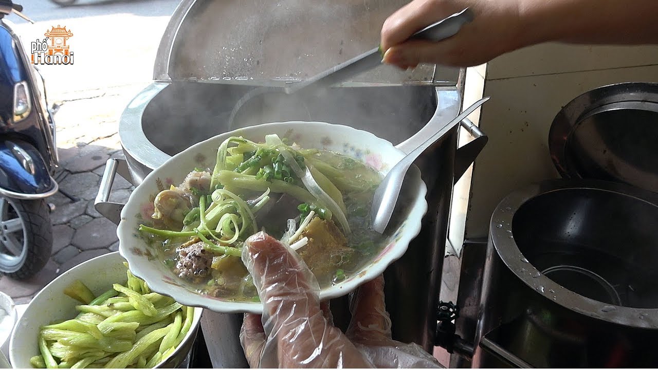 Bún Dọc Mùng Buổi Sáng Trên Phố Hòe Nhai #hnp