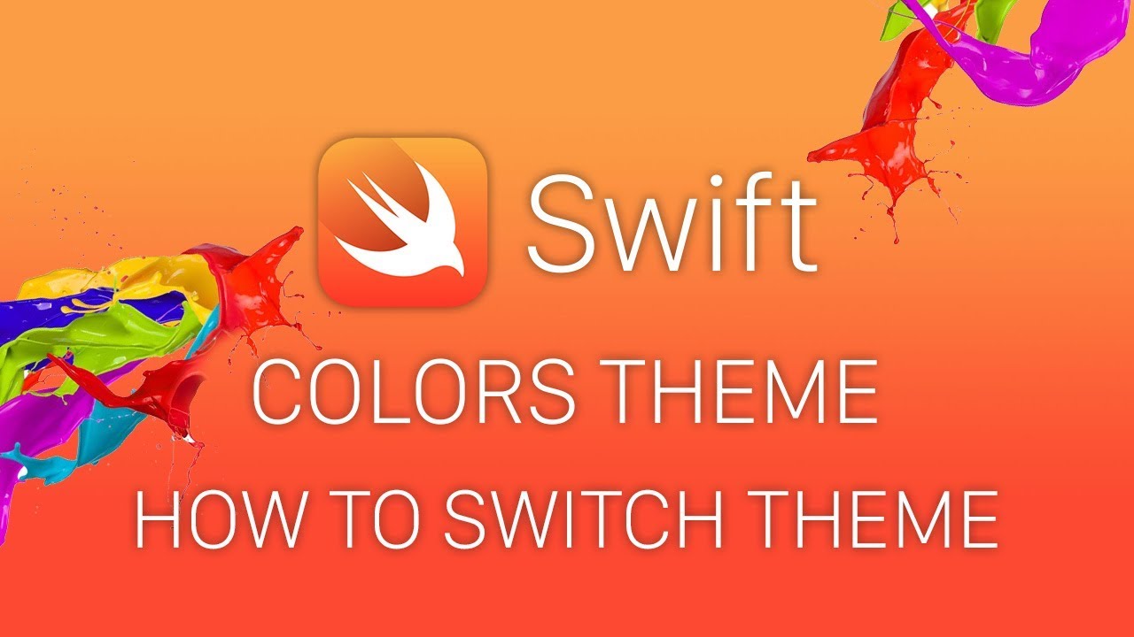 Swift 4 Colors Theme - Уроки Swift - Как менять цветовую схему