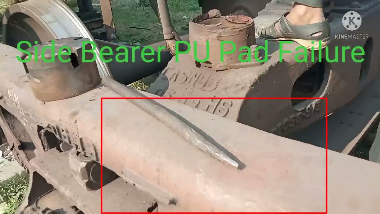 How to change side bearer PU pad in wagon in indian railway manually