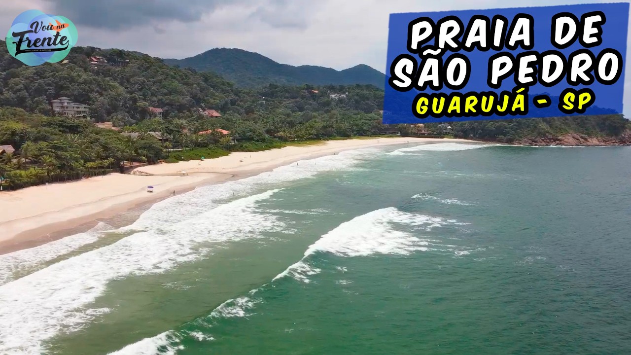 PRAIA DE SÃO PEDRO EM GUARUJÁ - LITORAL DE SÃO PAULO