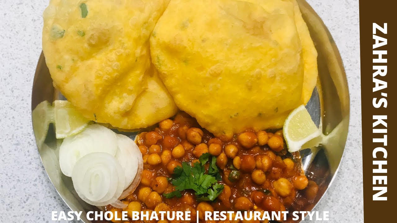 RESTAURANT STYLE TASTY CHOLE BHATURE | MASALA BHATURE | ZAHRA'S KITCHEN