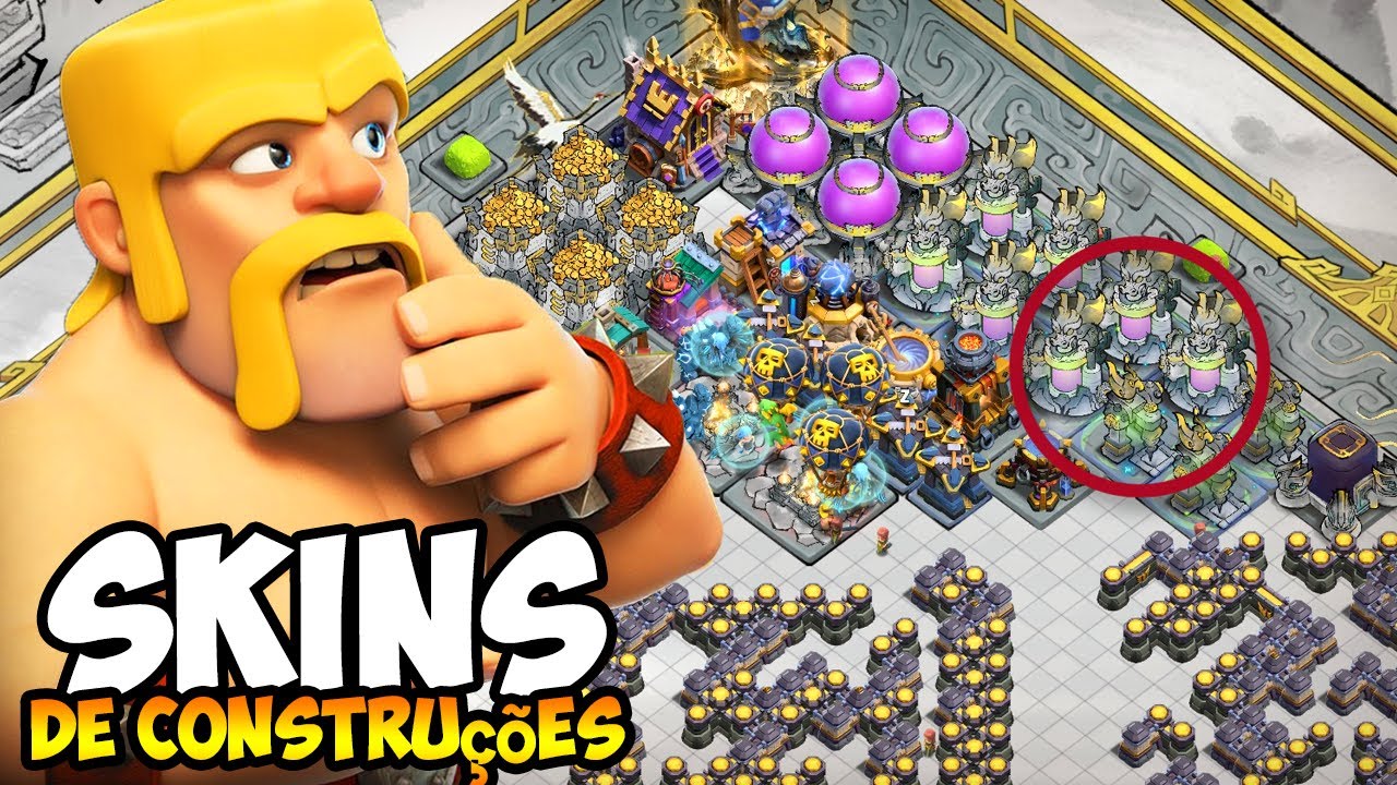 CLASH CHIN&Ecirc;S SURPREENDE: NOVAS SKINS DE CONSTRU&Ccedil;&Otilde;ES PELA PRIMEIRA VEZ NO CLASH OF CLANS!