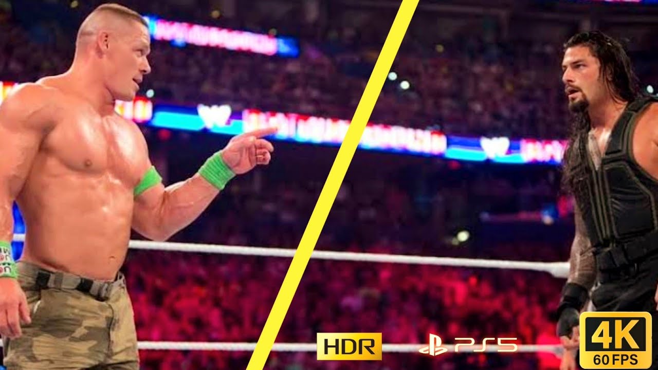 Roman Reigns Vs John Cena Back Stage Match WWE | Gameplay PS5