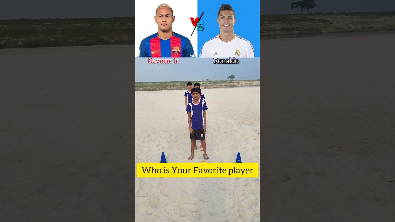 Ronaldo vs Neymar Jr or Mbappe Haaland Harry Kane fans 🤔 You Decide 🙌🏻 The Final Level 👑 #shorts #yt