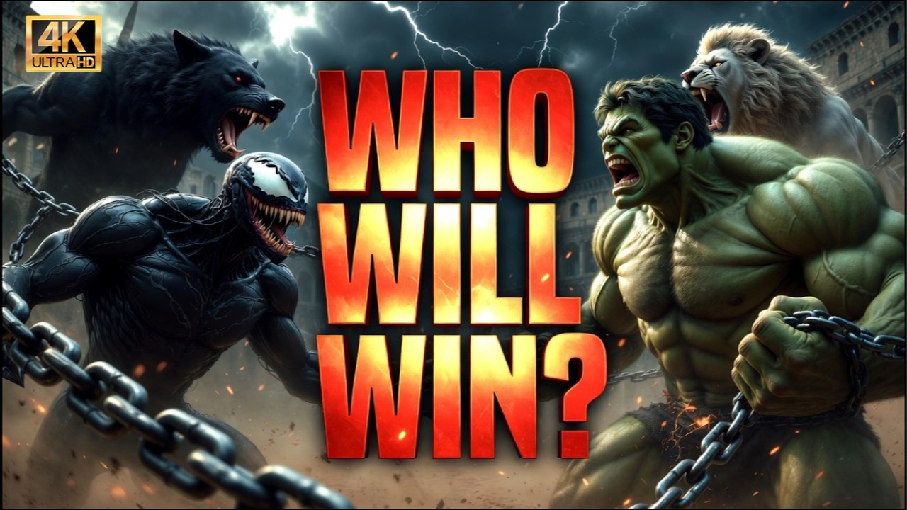 Venom Lion vs Hulk Wolf | The Most Dangerous Jungle Fight Ever