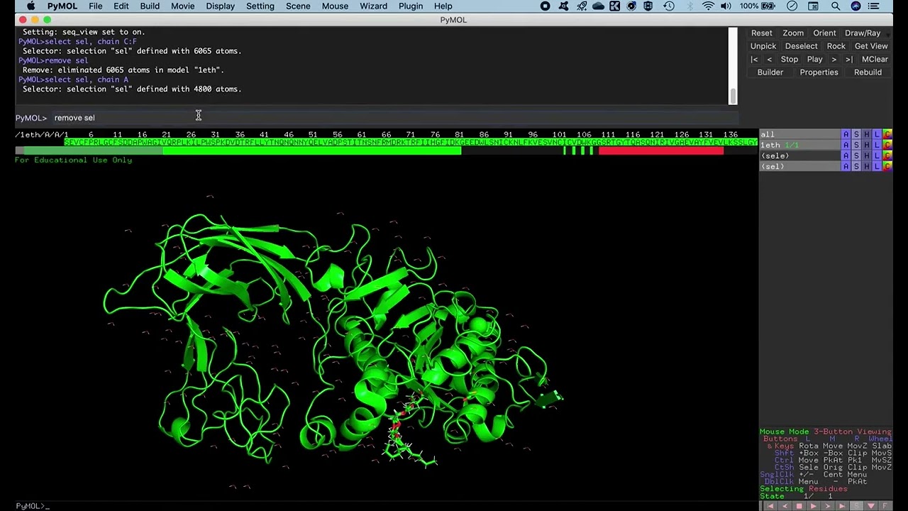 Building missing residues in PDB structure as loop regions using PyMol