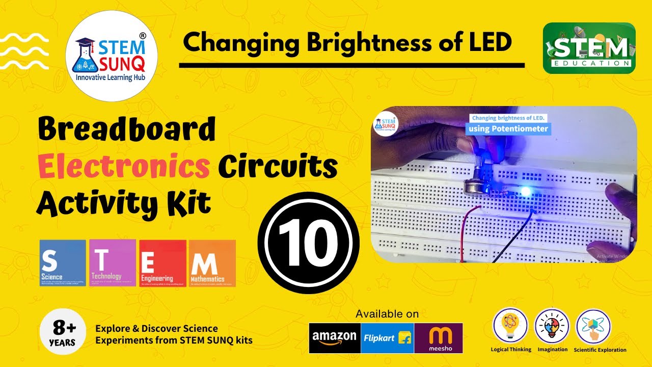 Control LED Brightness with a Potentiometer | Easy Breadboard Circuit Project!