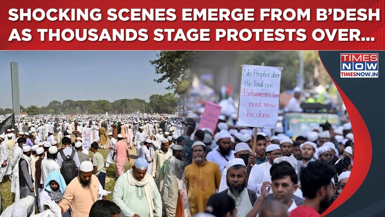 Bangladesh Protests: Chilling Scenes Emerge After Thousands March In Dhaka Against Minority Sect