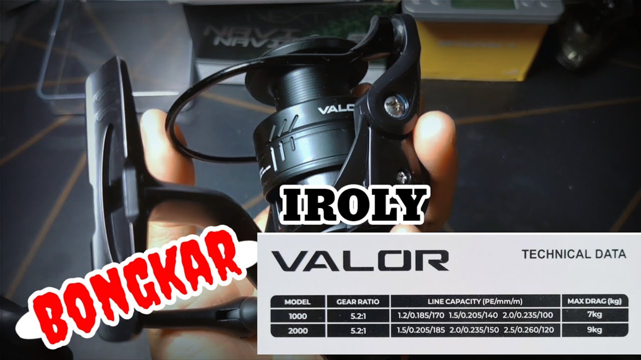 IROLY VALOR 3000 || Bongkar dalaman Reel || #Irolyvalor#reelpowerhandle