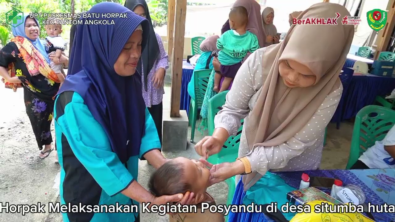 Puskesmas batu horpak Melaksanakan posyandu tahap 3 