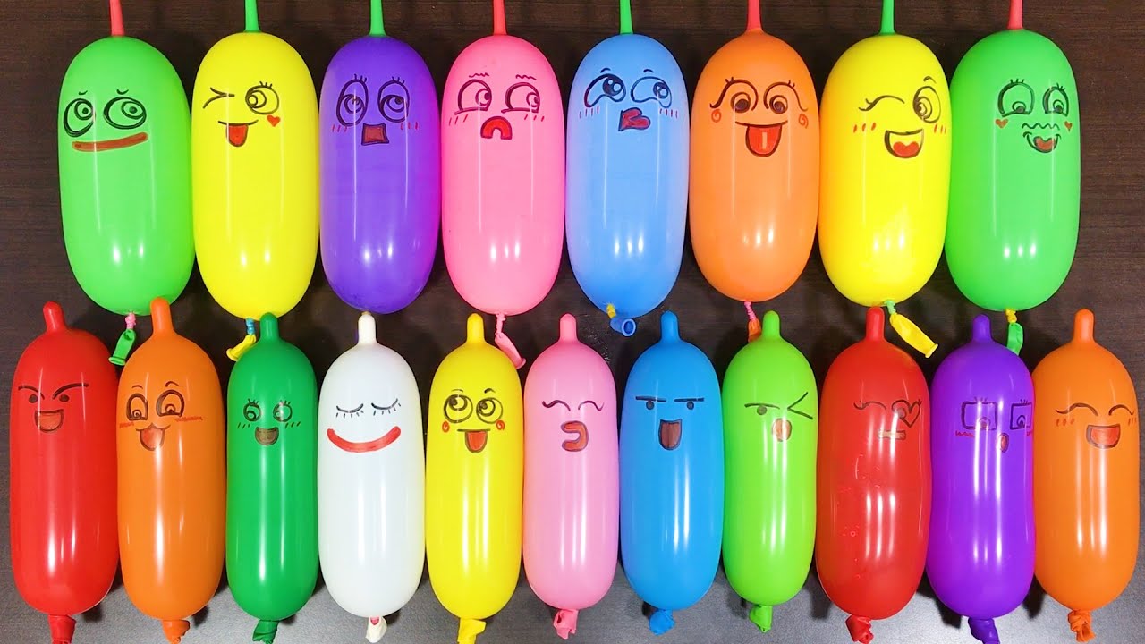 Making CRUNCHY Slime with FUNNY BALLOONS !!!Satisfying SLIME Video #135