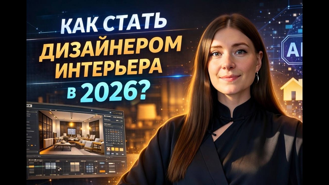 Как стать дизайнером интерьера в 2026 году?