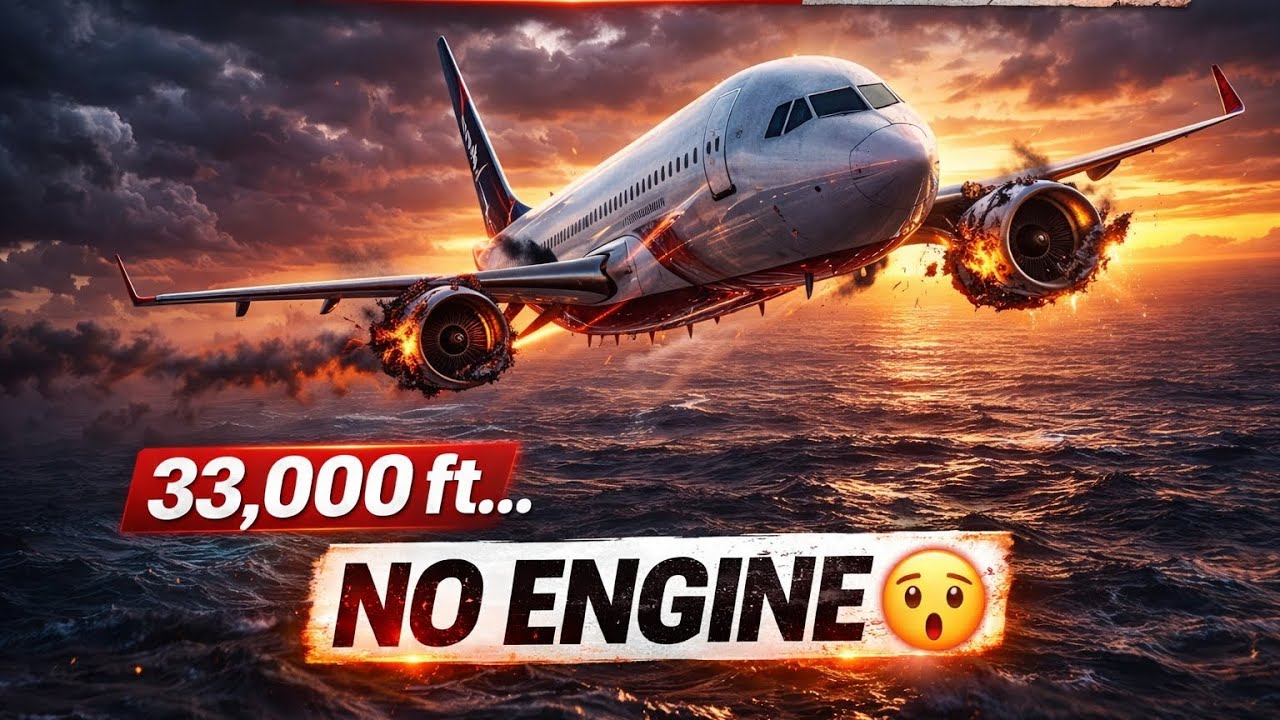 ✈️ 33,000 फीट की ऊंचाई… नीचे सिर्फ Atlantic Ocean… और अचानक दोनों इंजन बंद!