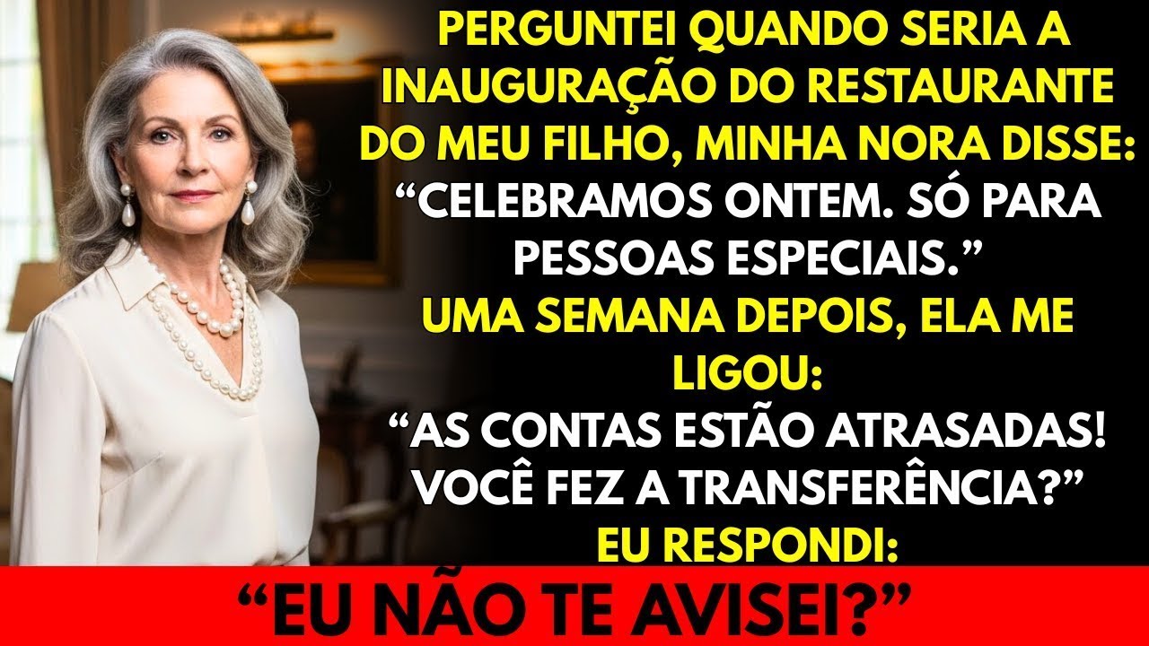 Minha nora disse  “Só chamamos os especiais” ao me excluir… então minha resposta a deixou em cho