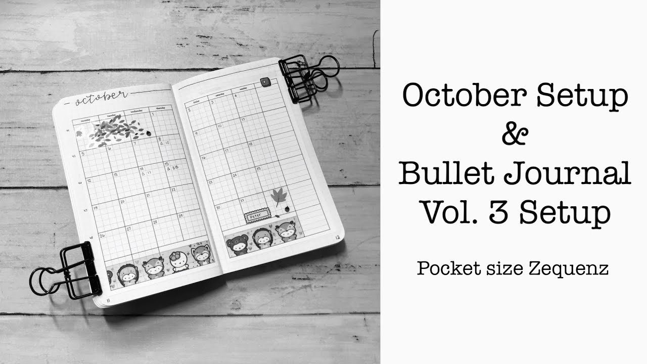 October Setup and Bullet Journal Vol. 3 Setup