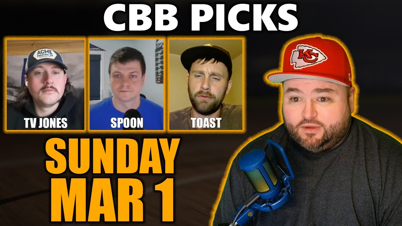 College Basketball Picks with Kyle Kirms | Sunday March 1st