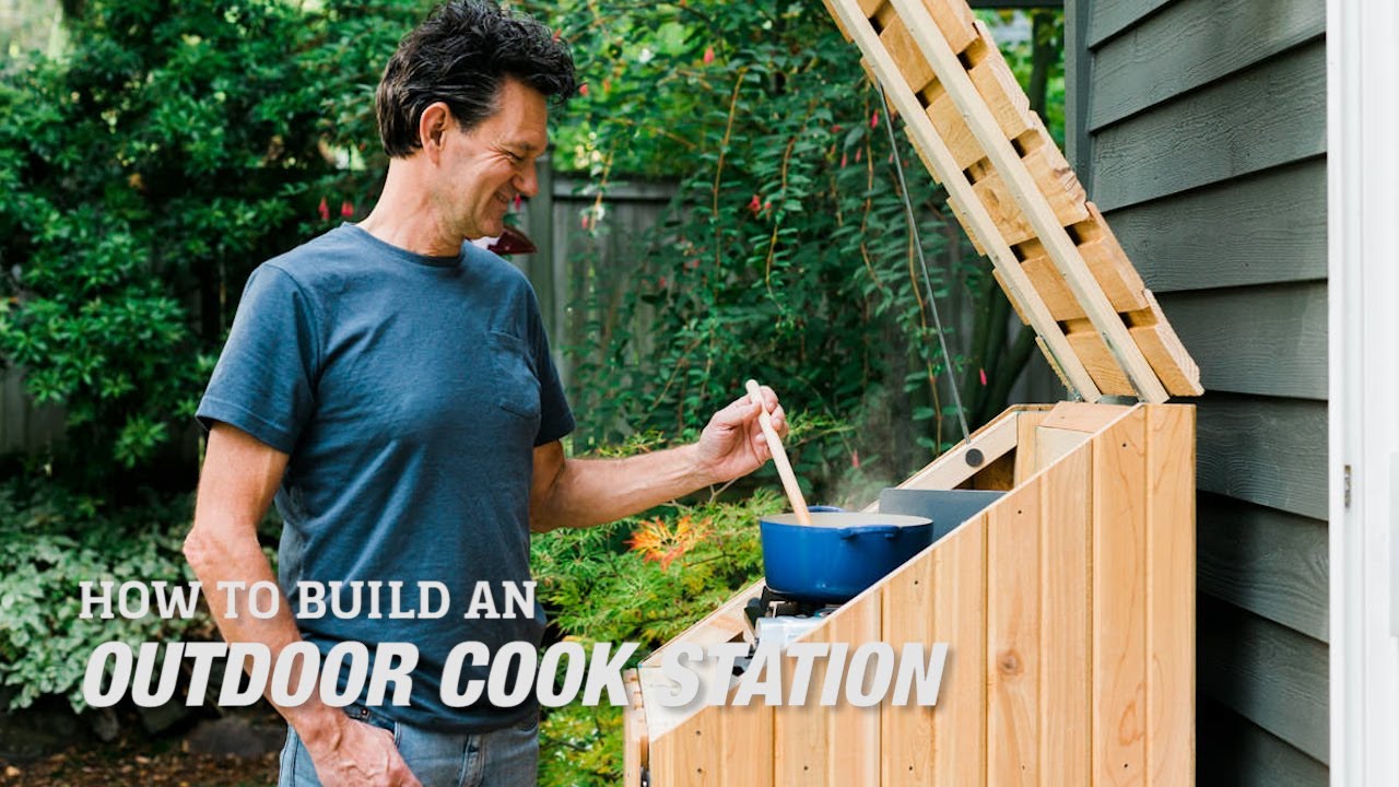 How To Build a DIY Outdoor Cook Station