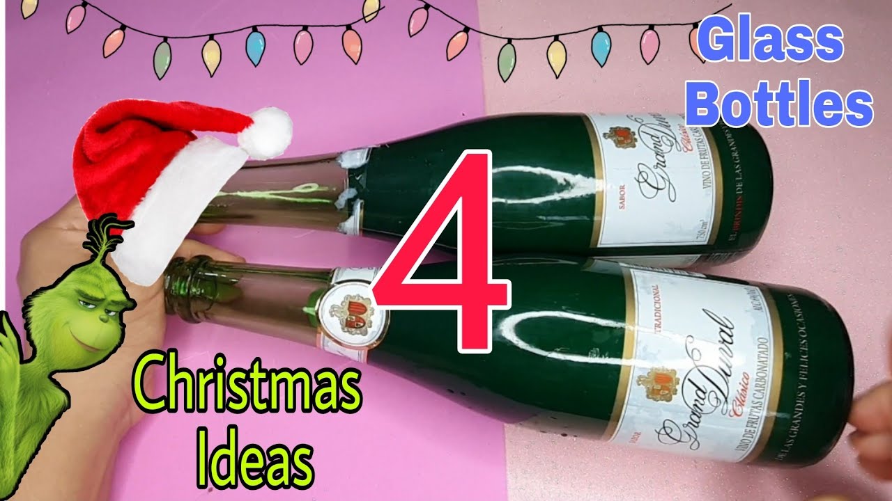4 Christmas Ideas with Glass Bottles | Creative Ideas with Recycled Material