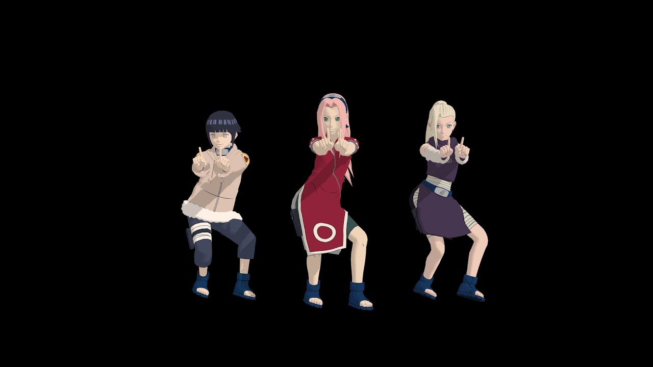 【MMD】I`m so hot HINATA*SAKURA*INO