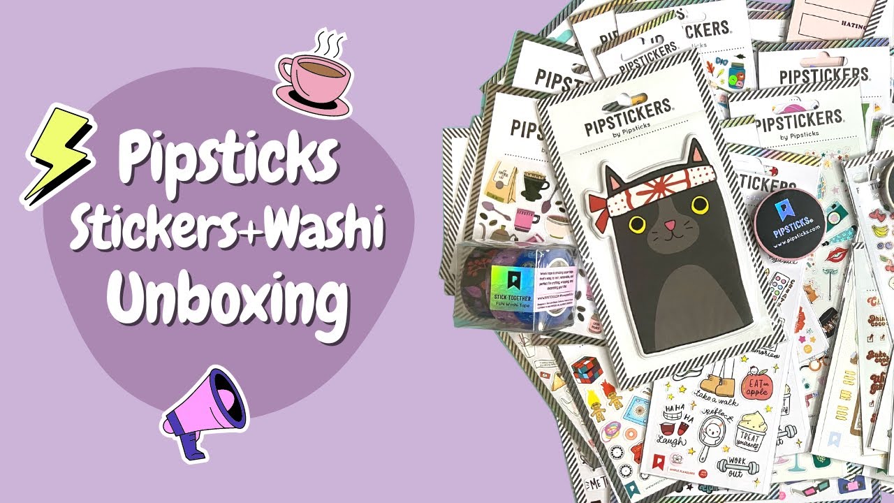 Pipsticks Sticker and Washi Tape Haul | Sticker Unboxing
