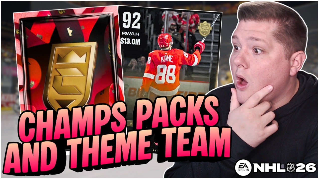 CHAMPS PACKS, THEME TEAM UPDATE AND GAMEPLAY | NHL 26