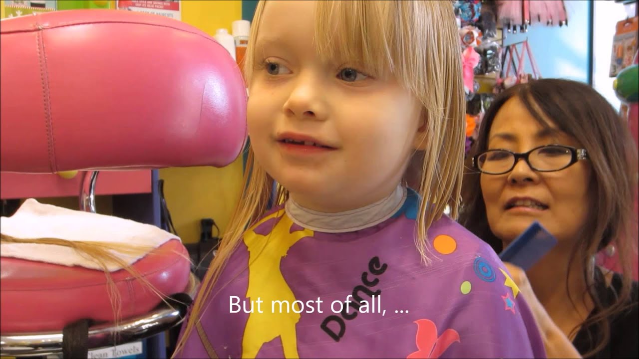 3-year-old Violet Donates Hair to Locks of Love!