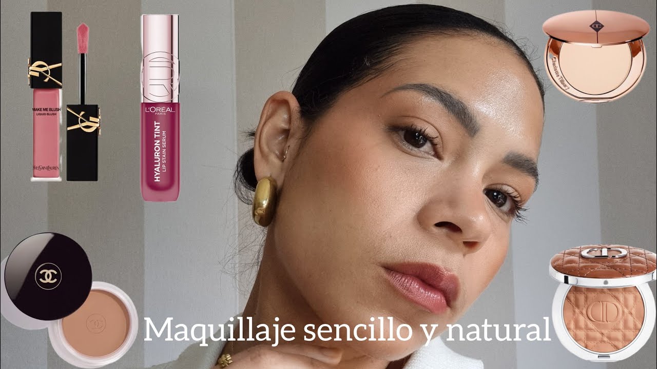 Maquillaje sencillo y natural con productos de alta gama y de farmacia.......