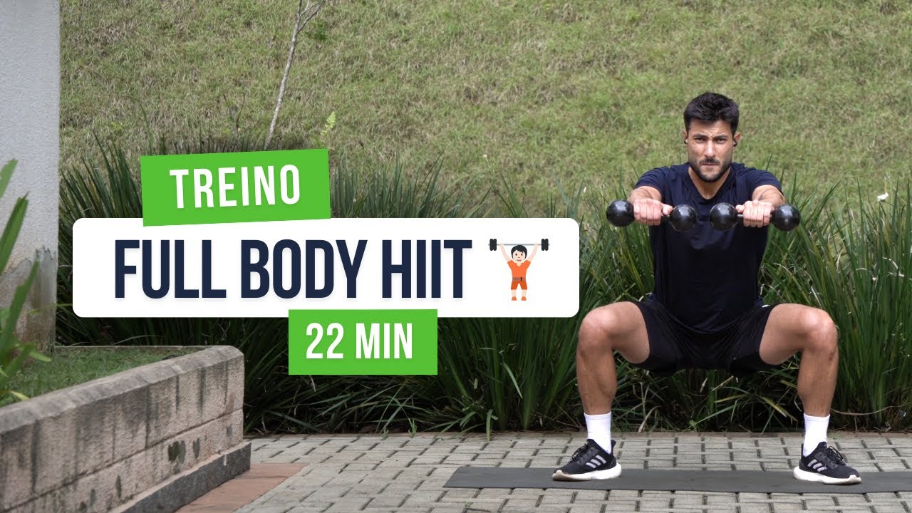 22 MIN TREINO com HALTERES para o corpo inteiro | muscula&ccedil;&atilde;o em casa |