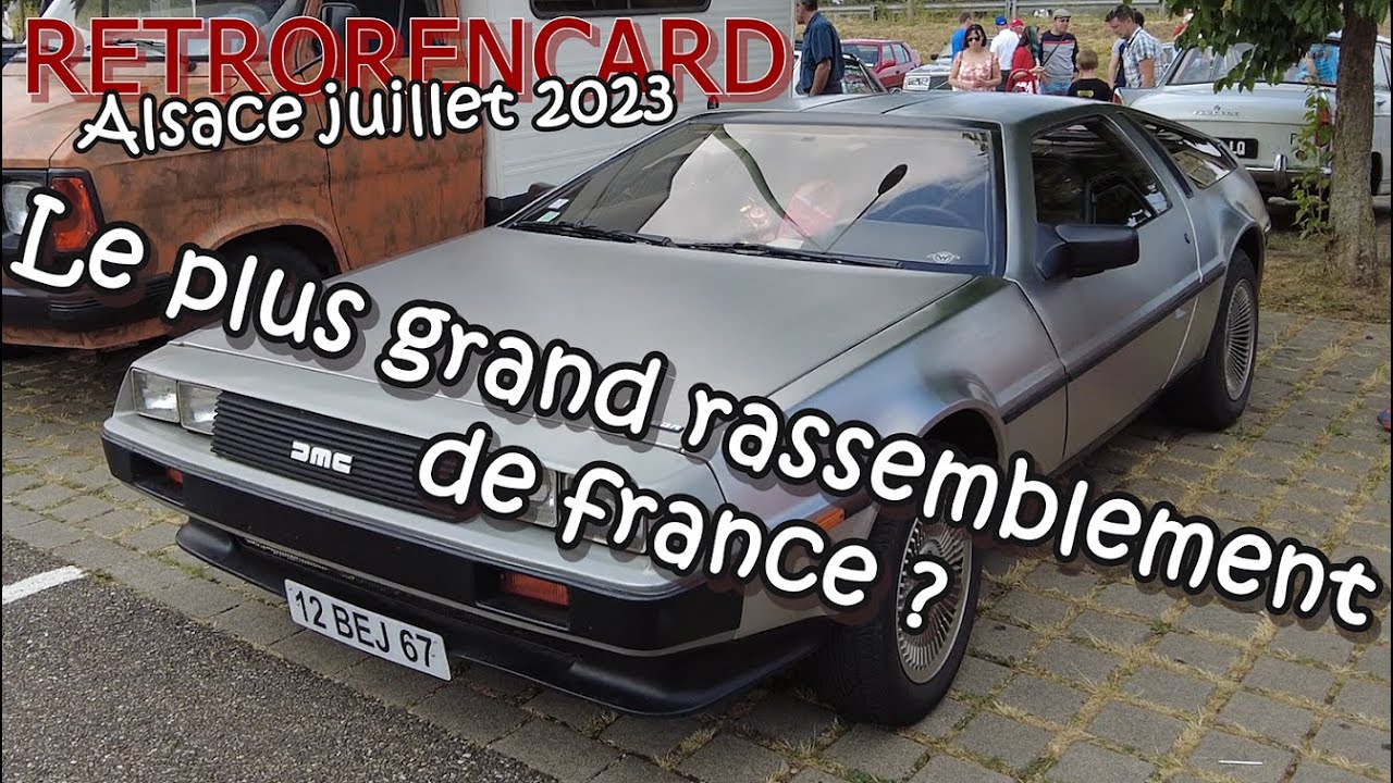 Meeting  voiture rétro  ! La DoLorean (retour vers le futur) est de sortie !