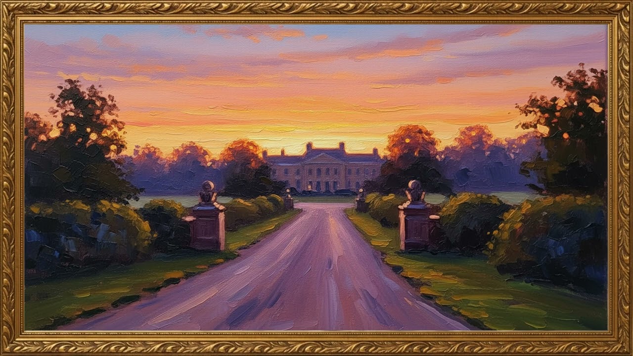 Countryside Pathway at Dusk | Elegant Artistic Atmosphere