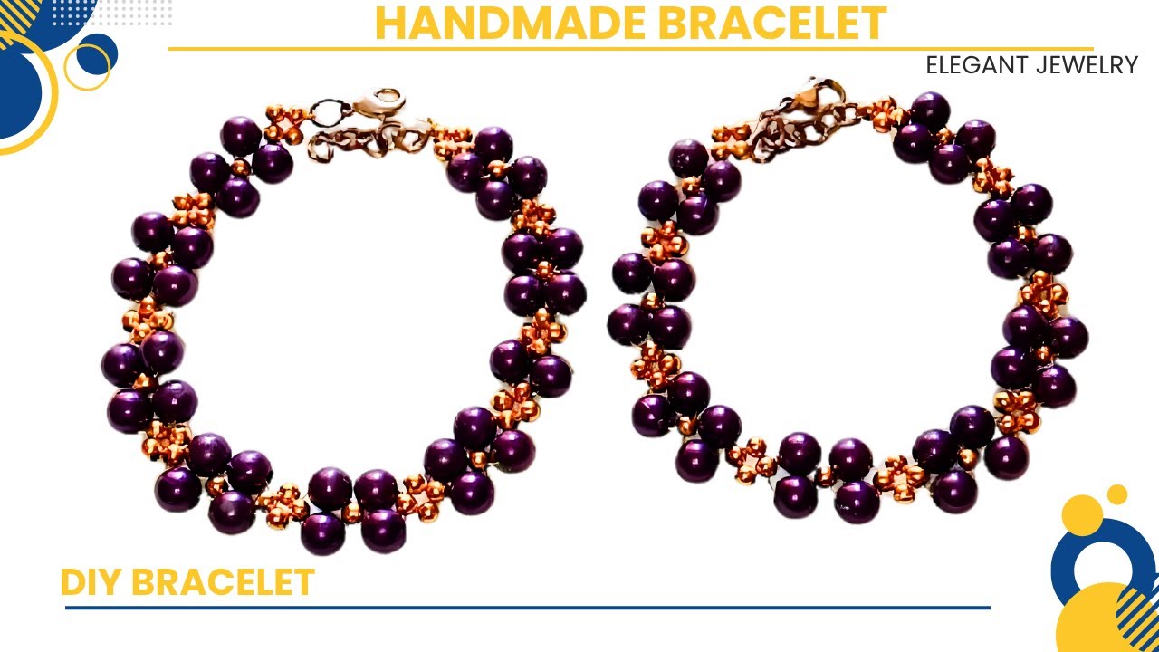 Beautiful Handmade Beaded Bracelet | Simple & Stylish DIY | How to Make a Beautiful Beaded Bracelet