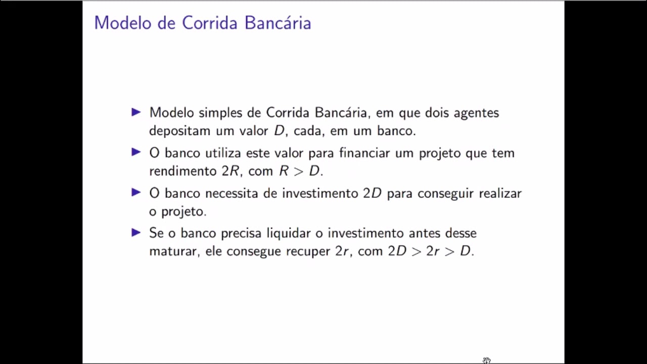 Corrida Banc&aacute;ria (Modelo de Teoria dos Jogos) (I)