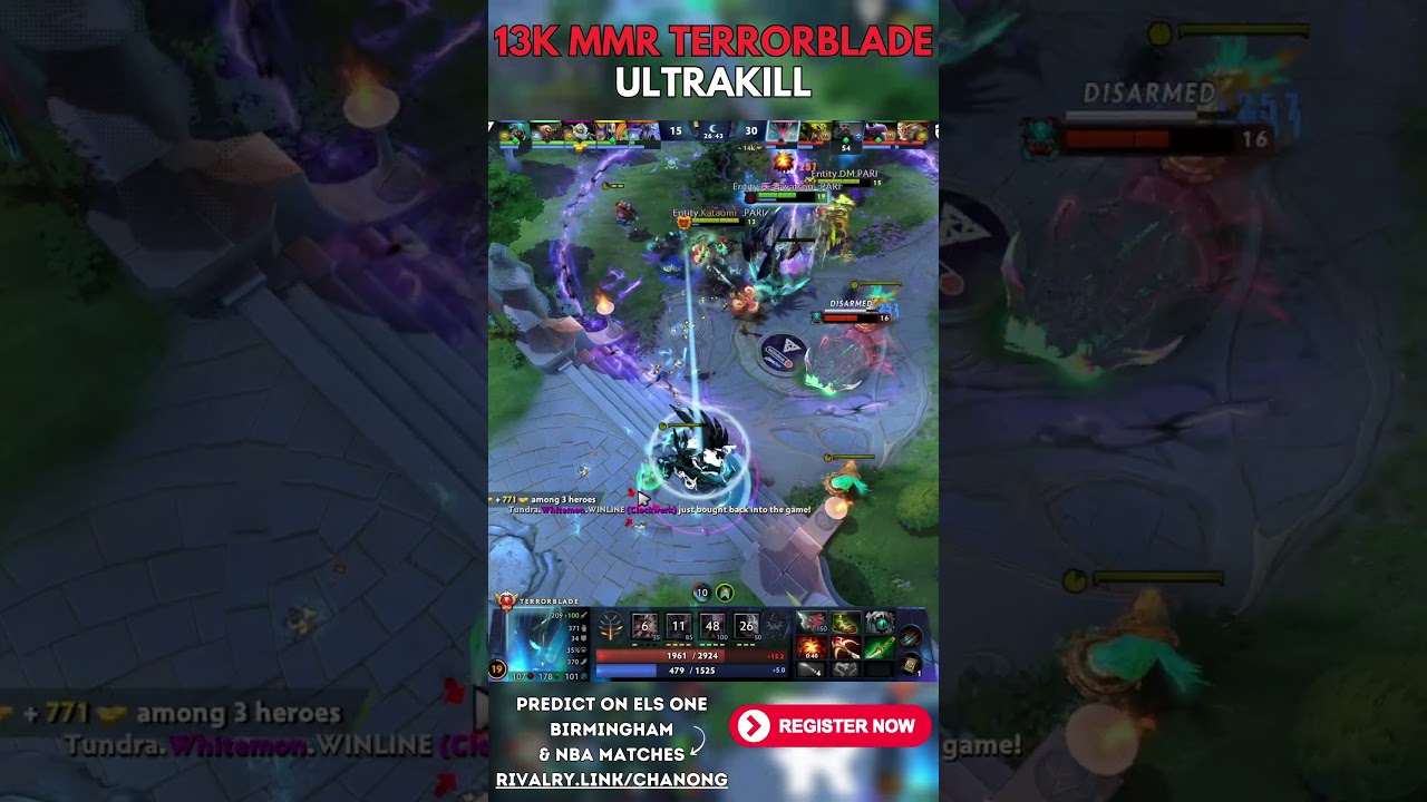 13kmmr Watson Terrorblade ULTRAKILL Against TUndra 1/2 #short #shorts DOTA2