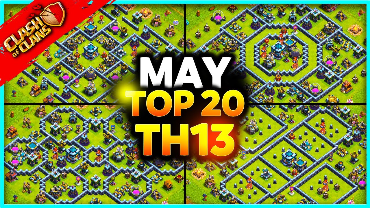 NEW Best AWESOME TH13 WAR/TROPHY Base Link (Top20) Clash of Clans - Town Hall 13 War Base LINK DEF
