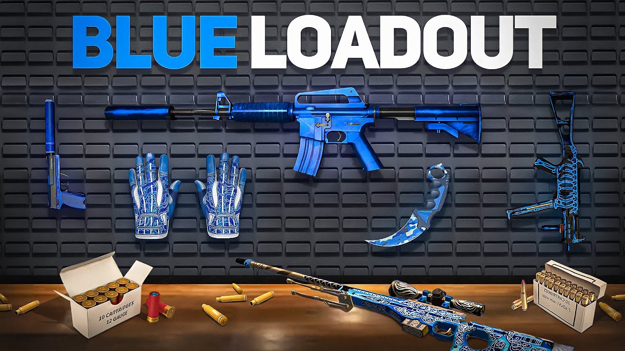 This BUDGET BLUE Themed CS2 Inventory is INSANE! (CSGO SKIN LOADOUT)