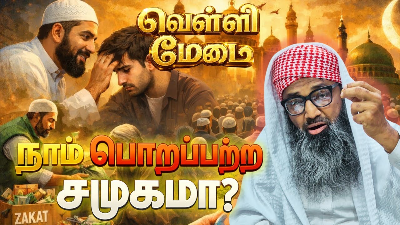 வெள்ளி மேடை|நாம் என்ன பொறுப்பற்ற சமுதாயமா.....?|வழங்குபவர்: மௌலானா ஷம்சுதீன் காசிமி M.A