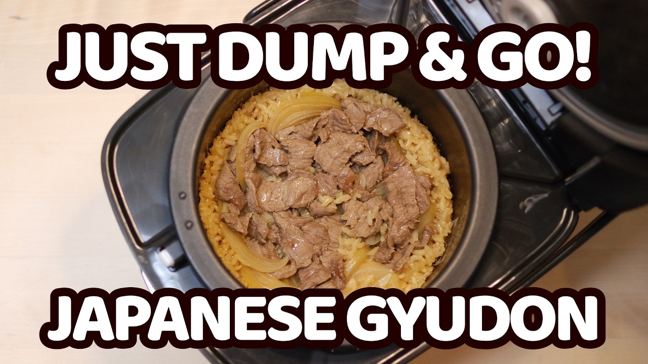 Rice Cooker GYUDON! | The Easiest Japanese Beef Bowl You'll Ever Make