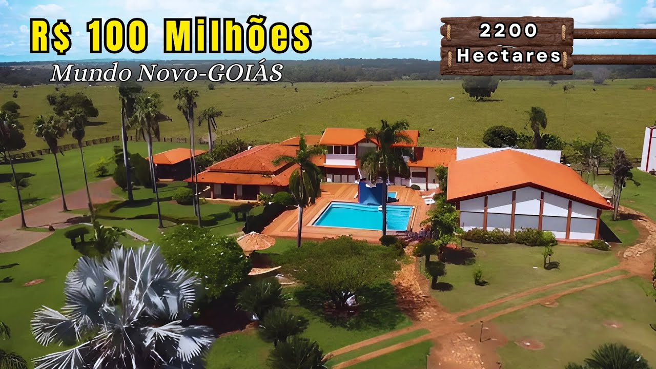 💰 Essa Fazenda Vai Surpreender Investidores! 2200 ha – Estrutura Premium e Pista de Pouso