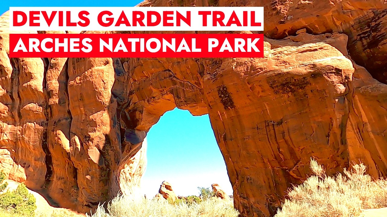 Hiking Devil’s Garden 🥾Trail at Arches National Park with Great Views of Natural Aches